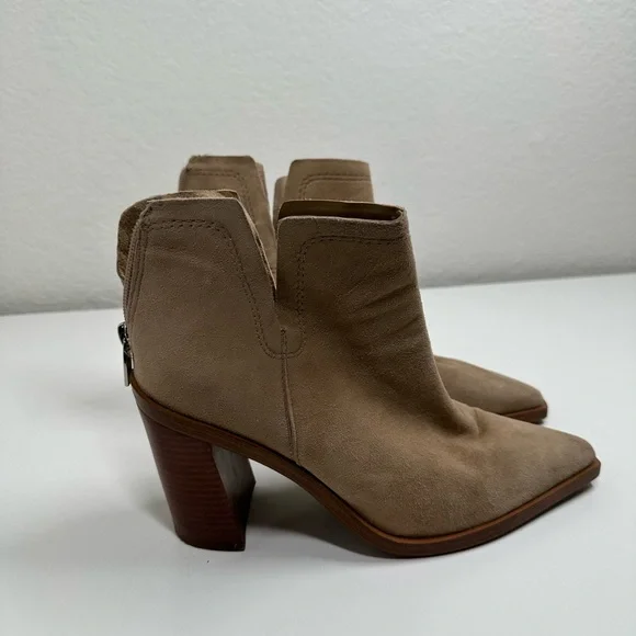Vince Camuto Tan Heeled Boots - Picture 5 of 10